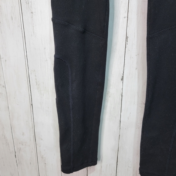 Spanx Shaping Women's Black Poly/Spandex Knit Leggings Pants Zip Pocket Size Med - Picture 3 of 9